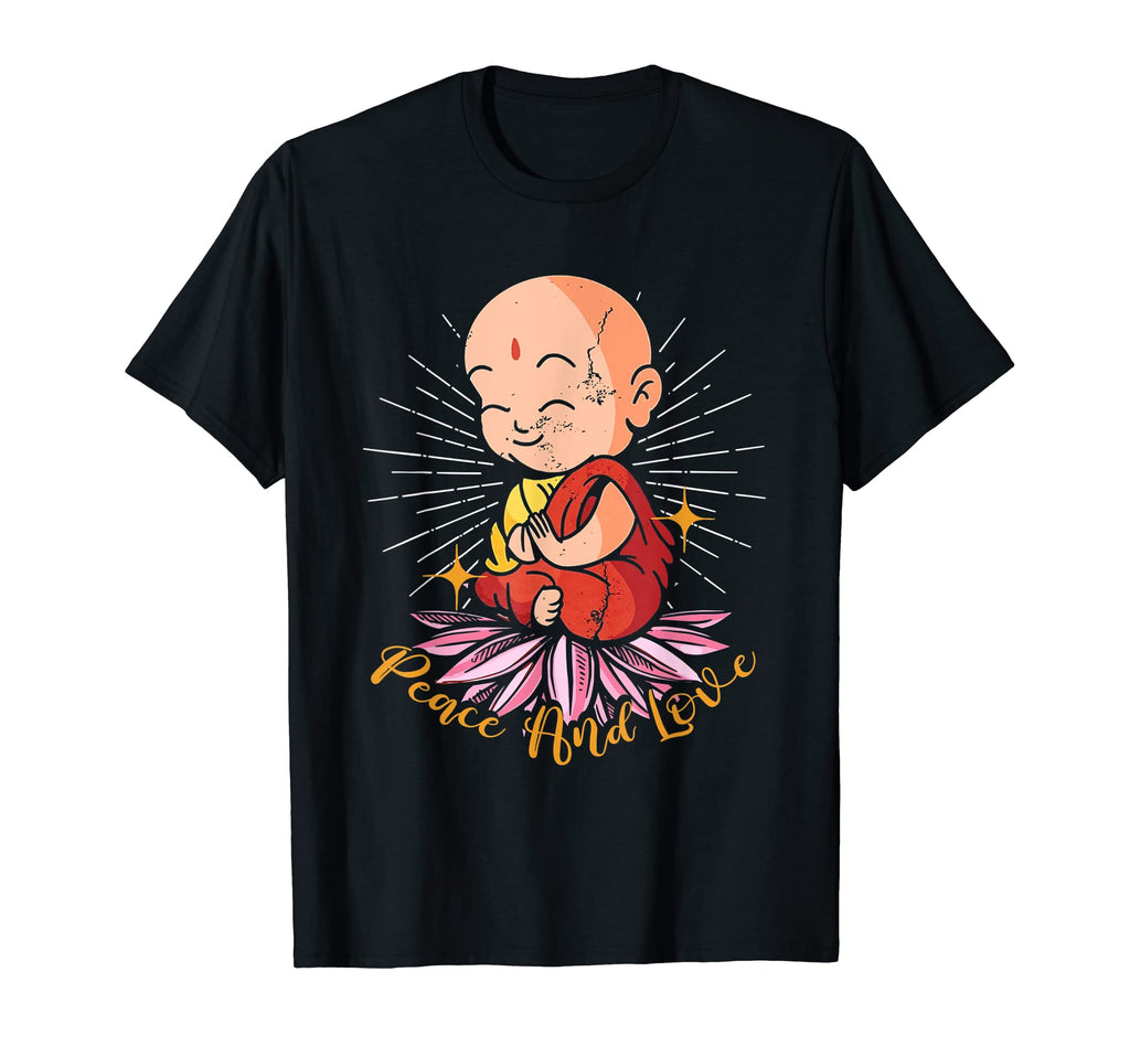 Funny Buddha Peace Love Buddhism India T-Shirt - Streetwear Style Men Women - T-Shirt, Sweatshirt, Hoodie