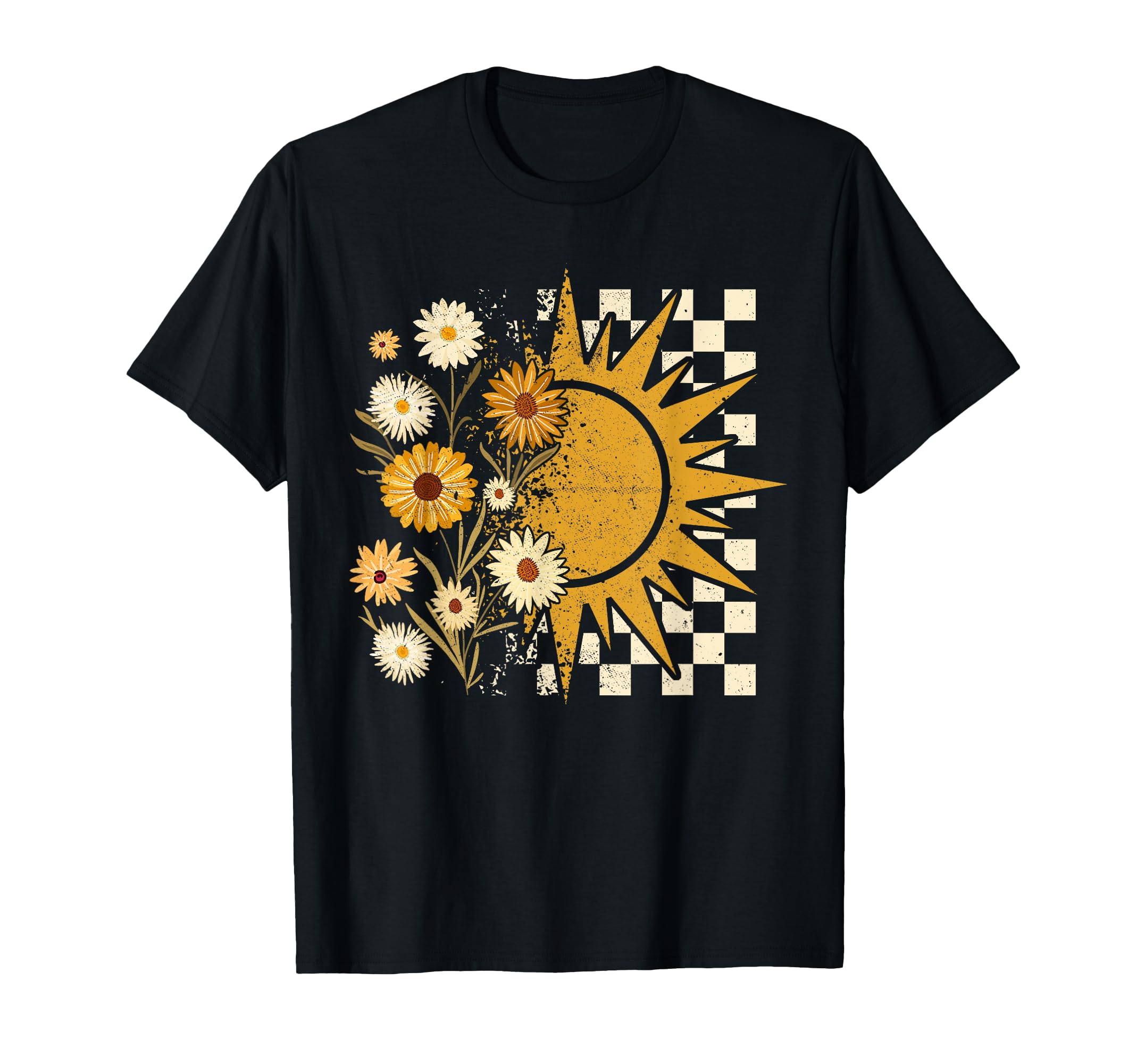 Boho Floral Fall Sun Thanksgiving Autumn T-Shirt - Novelty Apparel Unisex - T-Shirt, Sweatshirt, Hoodie