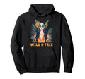 Wild And Free Bohemian Boho Hippie Hoodie - Custom Art Print Men Women - T-Shirt, Sweatshirt, Hoodie