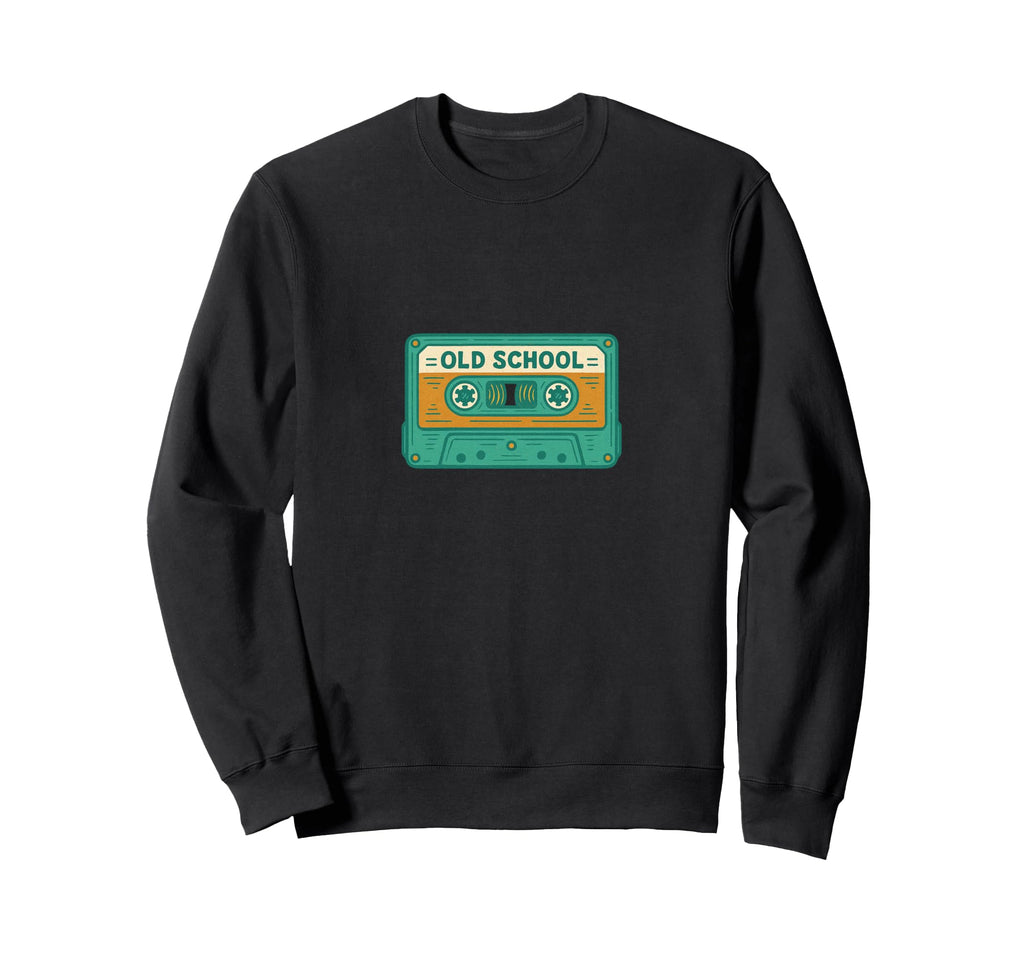 Old School Cassette Tape Sweatshirt - Aesthetic Graphic Unisex - T-Shirt, Sweatshirt, Hoodie