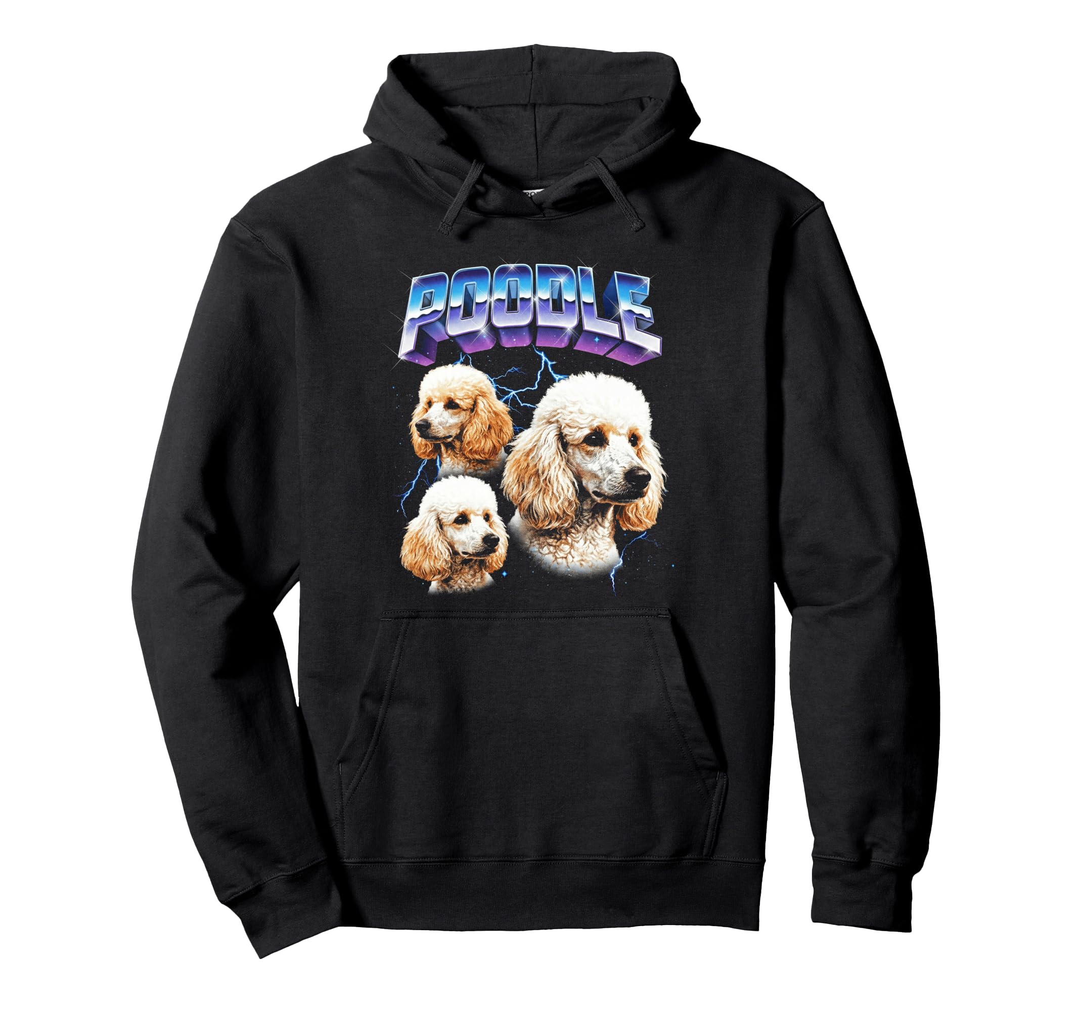 Poodle 80S Dog Lover Funny 90S Hoodie - Custom Art Print for Adults - T-Shirt, Sweatshirt, Hoodie
