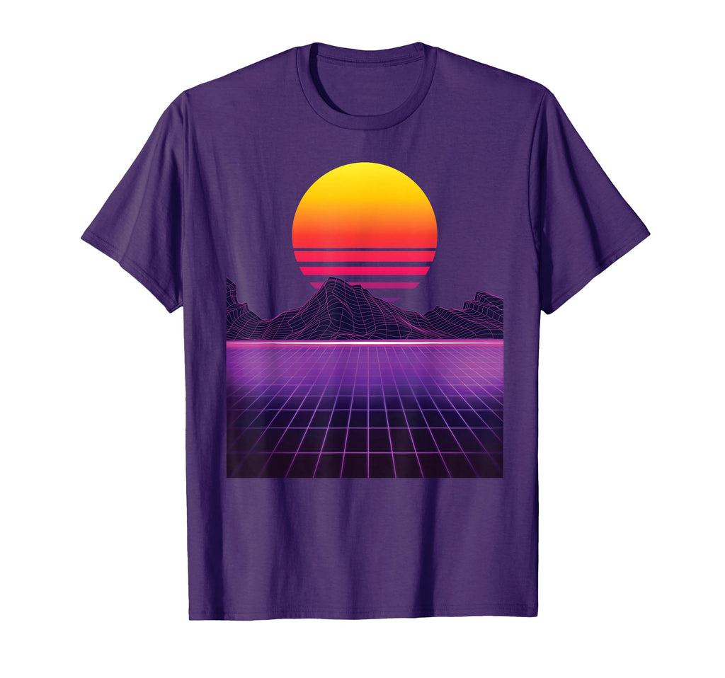 Outrun Synthwave Vaporwave Aesthetic 80S T-Shirt - Aesthetic Graphic Unisex - T-Shirt, Sweatshirt, Hoodie