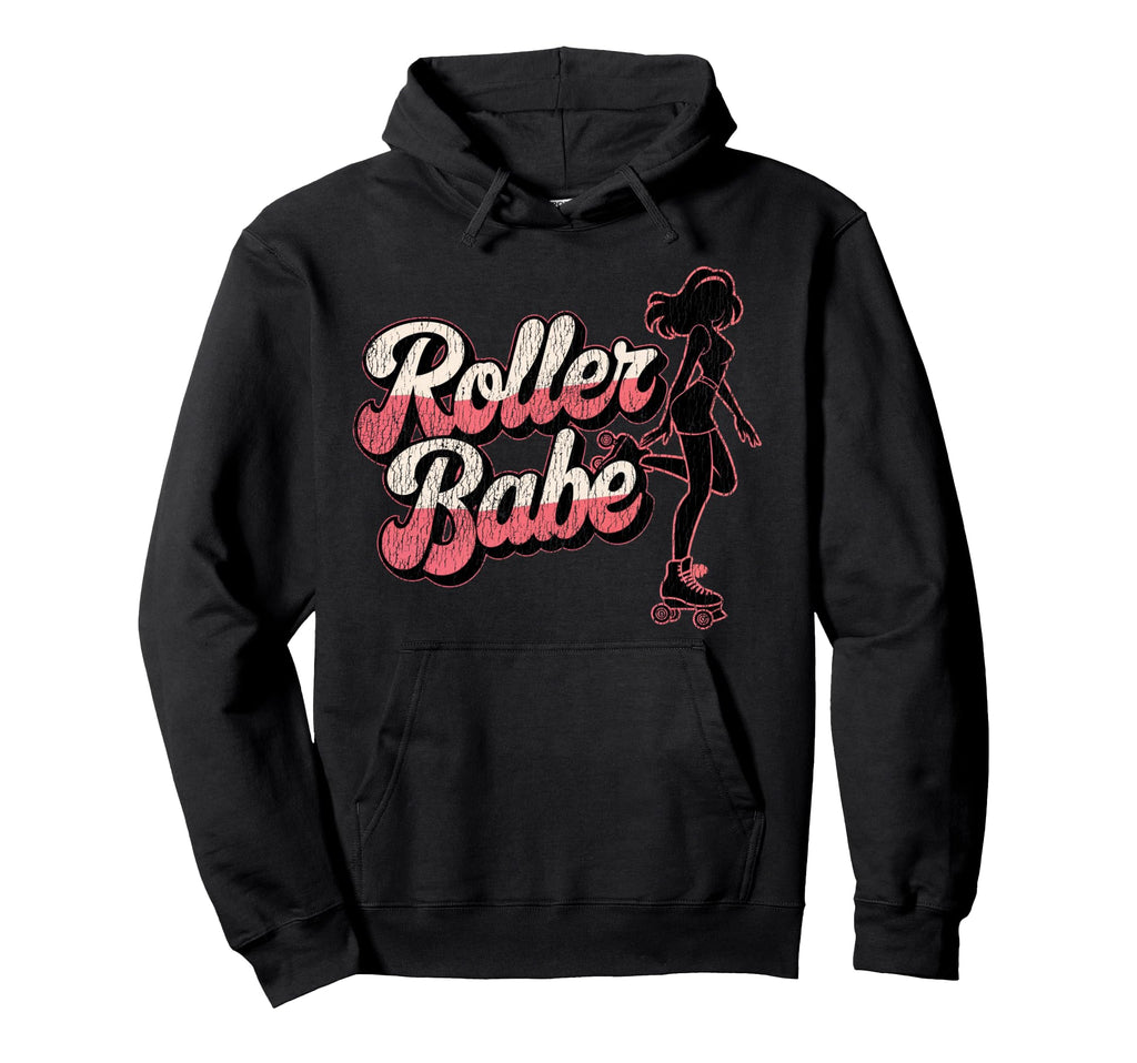 Roller Skating Skate 1970S Roller Babe Hoodie - Novelty Apparel Unisex - T-Shirt, Sweatshirt, Hoodie
