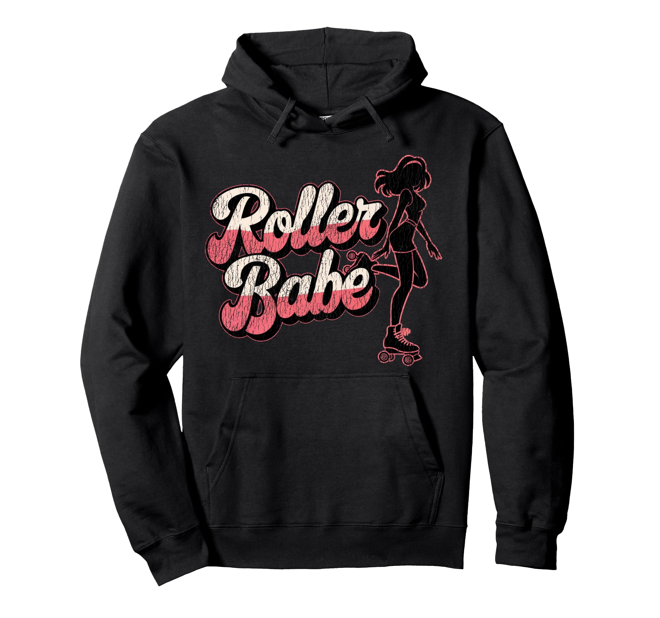 Roller Skating Skate 1970S Roller Babe Hoodie - Novelty Apparel Unisex - T-Shirt, Sweatshirt, Hoodie