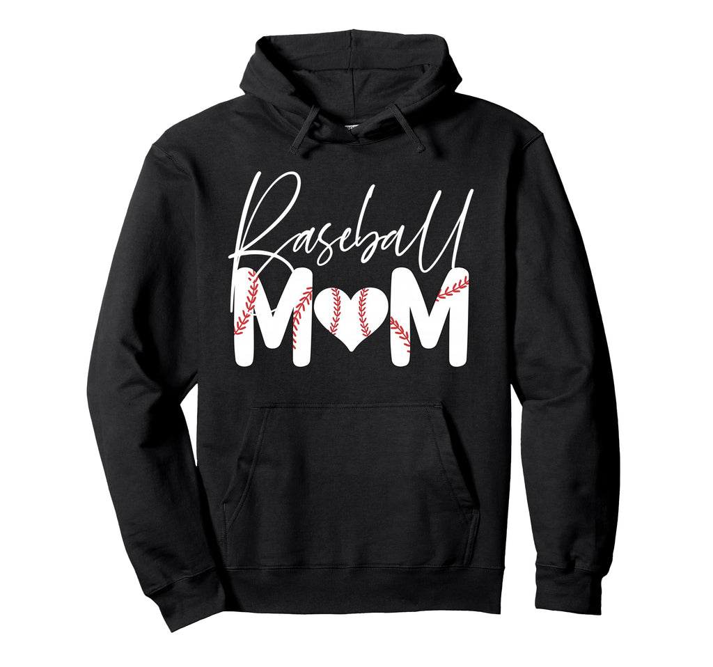 Baseball Mom Hoodie - Casual Everyday Wear Unisex - T-Shirt, Sweatshirt, Hoodie