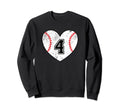 Baseball Heart Player 4 Baseball Sweatshirt - Streetwear Style Men Women - T-Shirt, Sweatshirt, Hoodie