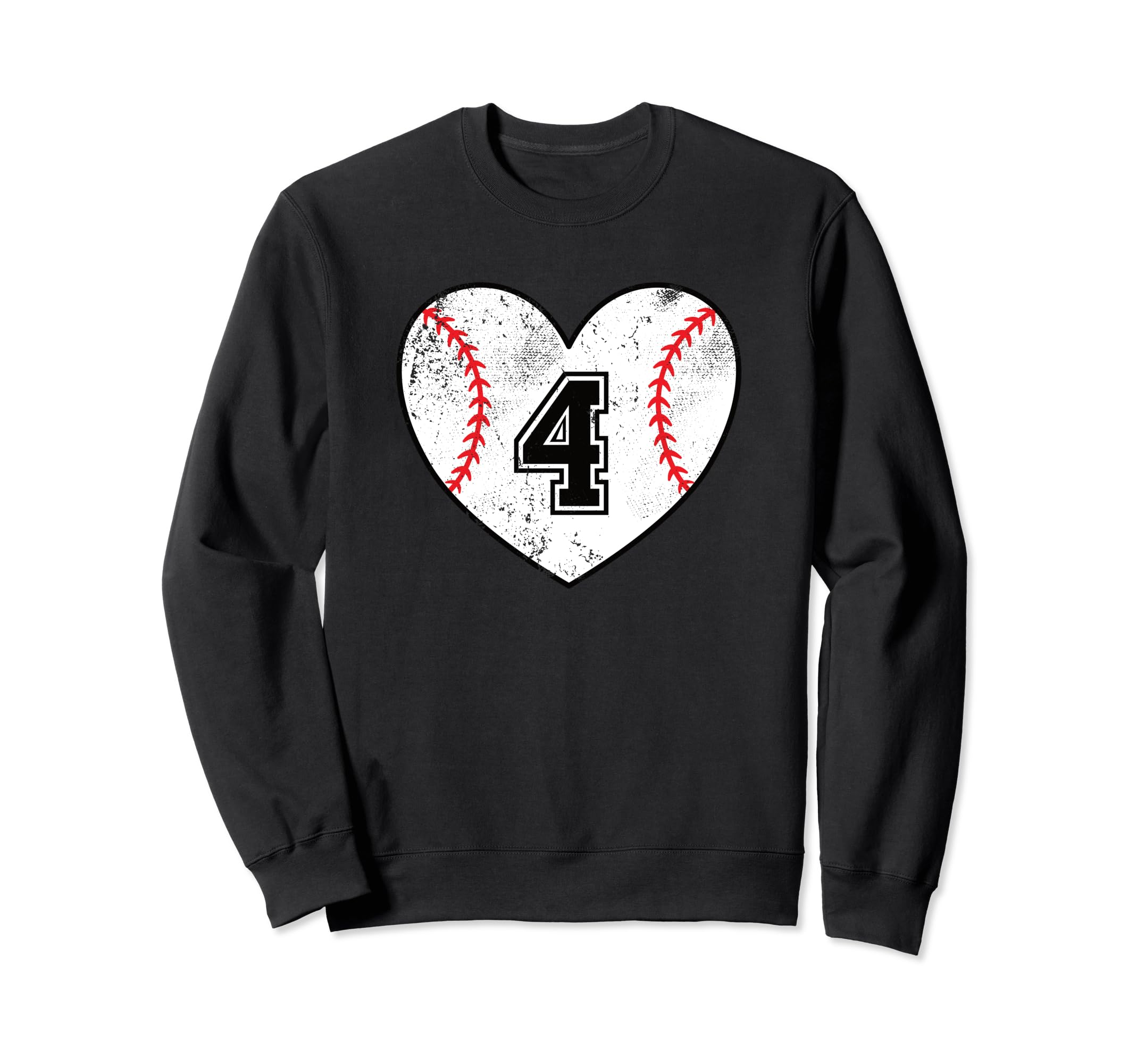 Baseball Heart Player 4 Baseball Sweatshirt - Streetwear Style Men Women - T-Shirt, Sweatshirt, Hoodie
