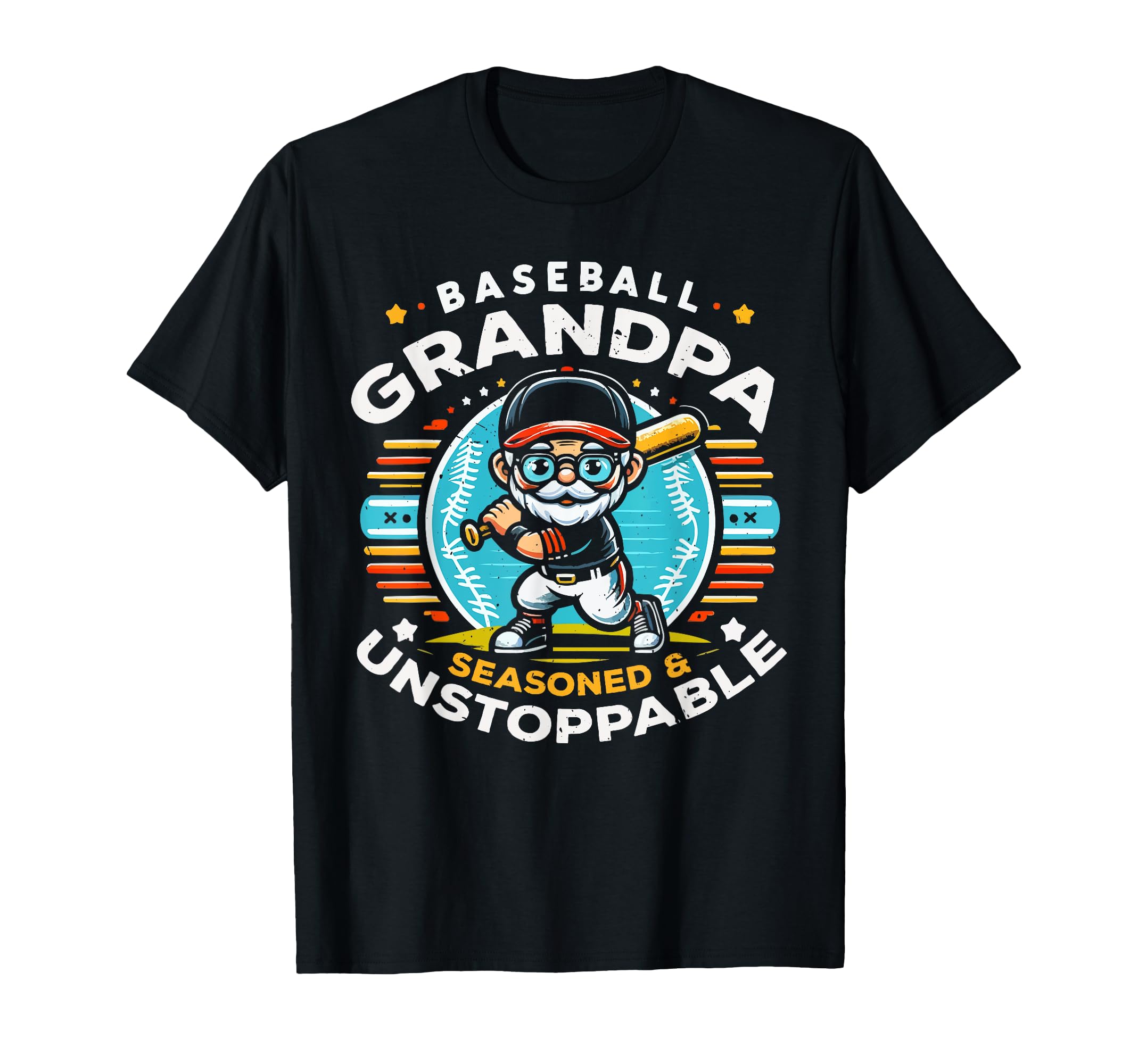 Baseball Grandpa Grandfather Gramps T-Shirt - Unique Graphic for Adults - T-Shirt, Sweatshirt, Hoodie