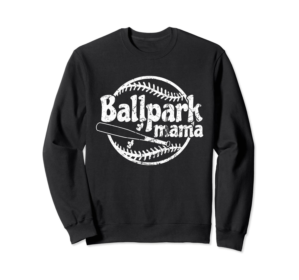 Baseball Ballpark Mama Sweatshirt - Trendy Graphic for Adults - T-Shirt, Sweatshirt, Hoodie