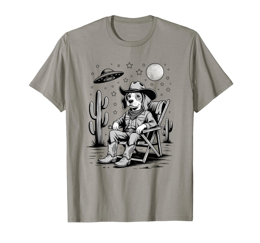 Funny Beagle Western Cowboy Dog T-Shirt - Casual Everyday Wear Men Women - T-Shirt, Sweatshirt, Hoodie