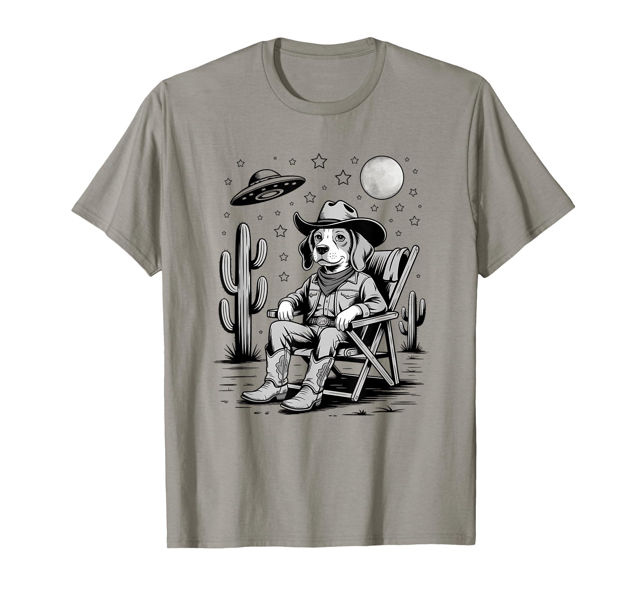 Funny Beagle Western Cowboy Dog T-Shirt - Casual Everyday Wear Men Women - T-Shirt, Sweatshirt, Hoodie