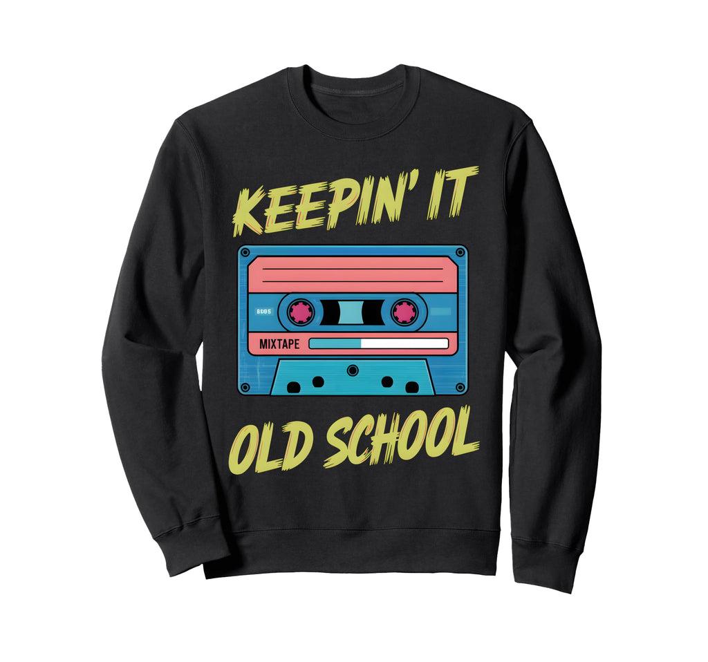 Old School Hip Hop 80S 90S Sweatshirt - Minimalist Print for Adults - T-Shirt, Sweatshirt, Hoodie