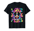 Love Peace Sign 60S 70S Outfit Hippie T-Shirt - Trendy Graphic Men Women - T-Shirt, Sweatshirt, Hoodie