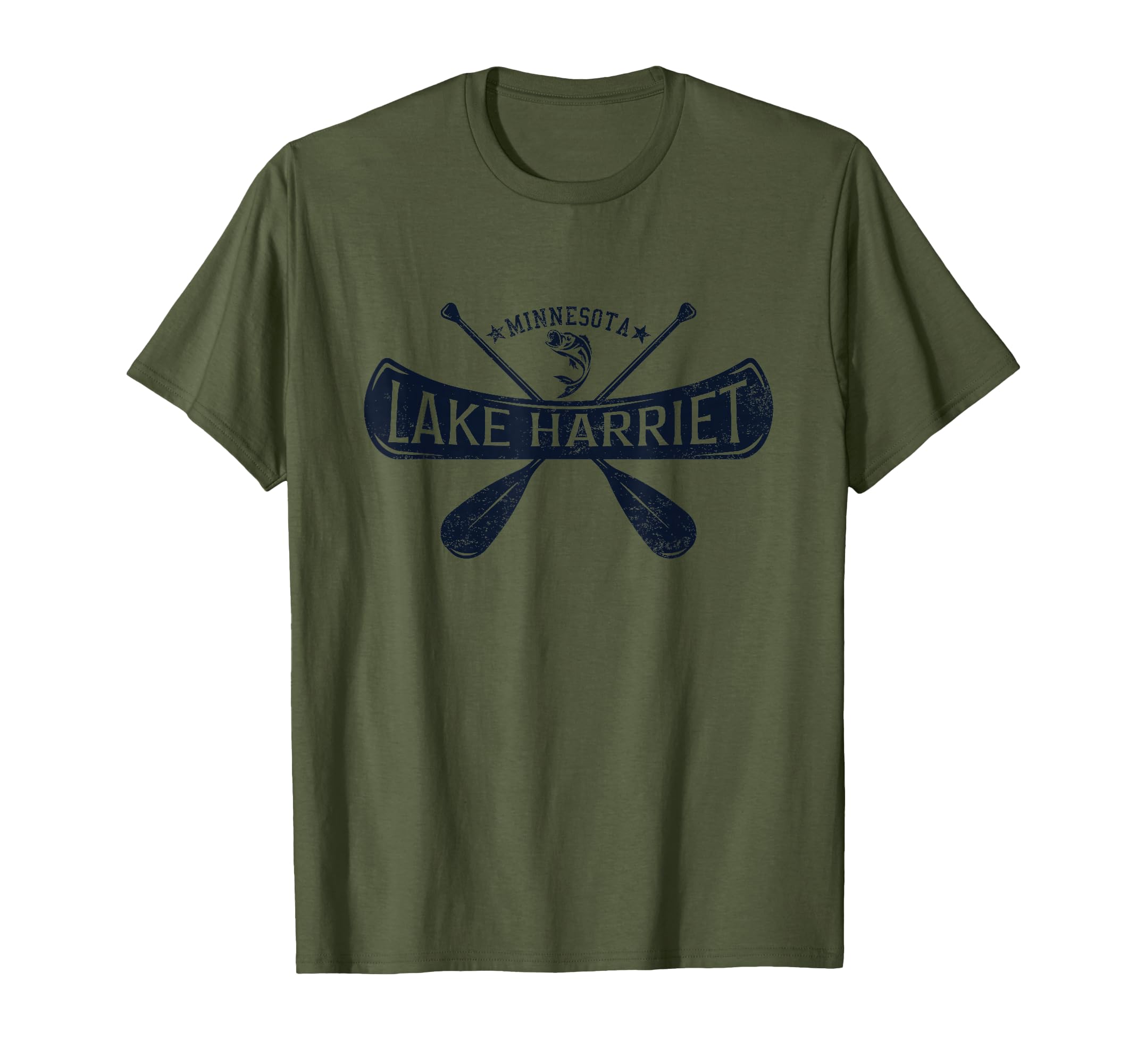 Lake Harriet Minnesota Distressed T-Shirt - Fun Novelty Design Men Women - T-Shirt, Sweatshirt, Hoodie