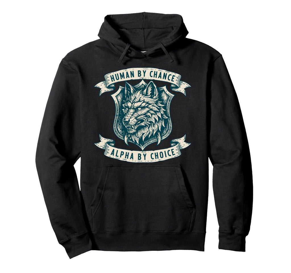 Human Chance Alpha Choice Wolf Meme Y2K Hoodie - Graphic Print Unisex - T-Shirt, Sweatshirt, Hoodie