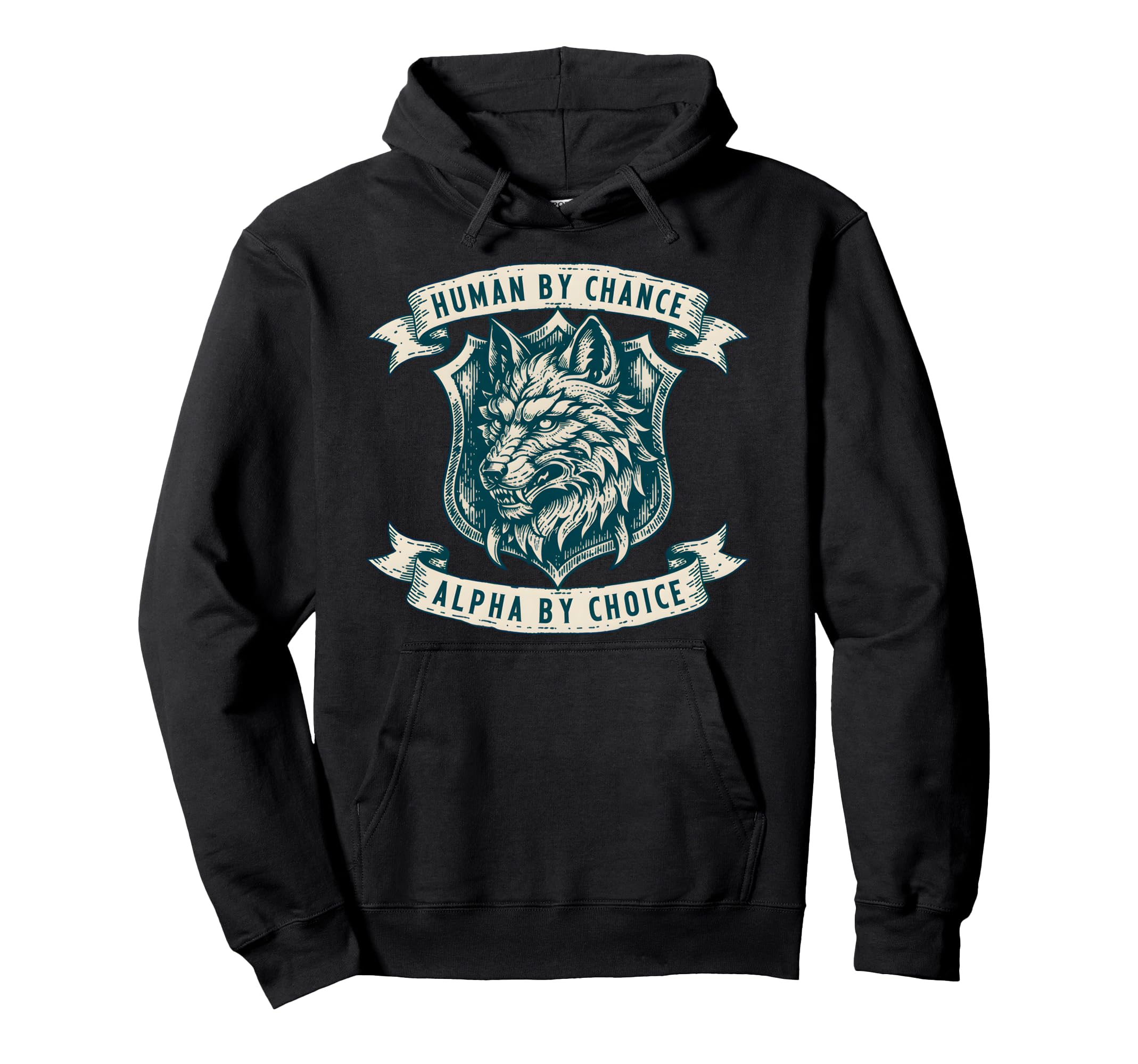 Human Chance Alpha Choice Wolf Meme Y2K Hoodie - Graphic Print Unisex - T-Shirt, Sweatshirt, Hoodie