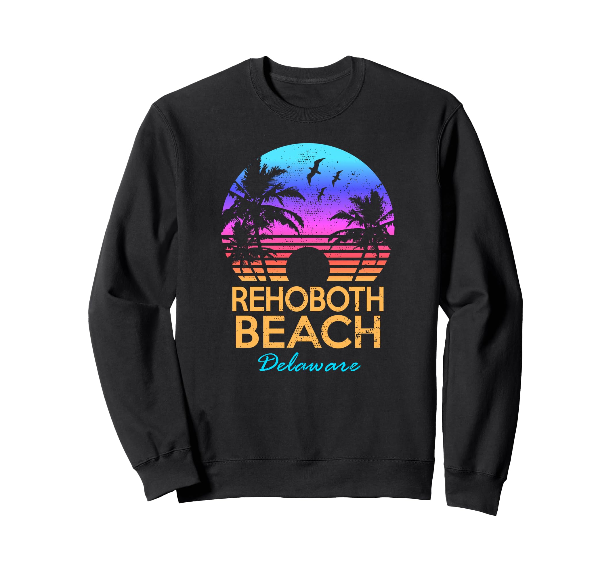 Rehoboth Beach Delaware Summer Sweatshirt - Custom Art Print for Adults - T-Shirt, Sweatshirt, Hoodie
