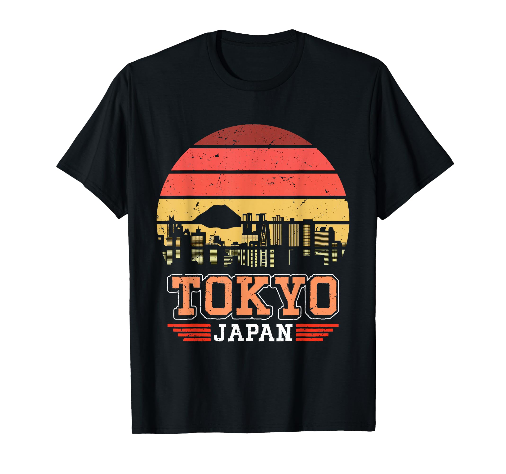 Tokyo Japan Sunset Skyline Tokyo T-Shirt - Minimalist Print Men Women - T-Shirt, Sweatshirt, Hoodie