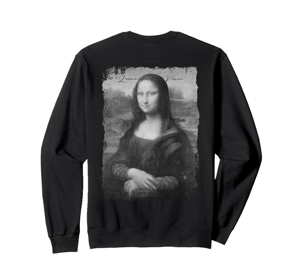 Mona Lisa Art Y2K Back Streetwear Sweatshirt - Streetwear Style Men Women - T-Shirt, Sweatshirt, Hoodie