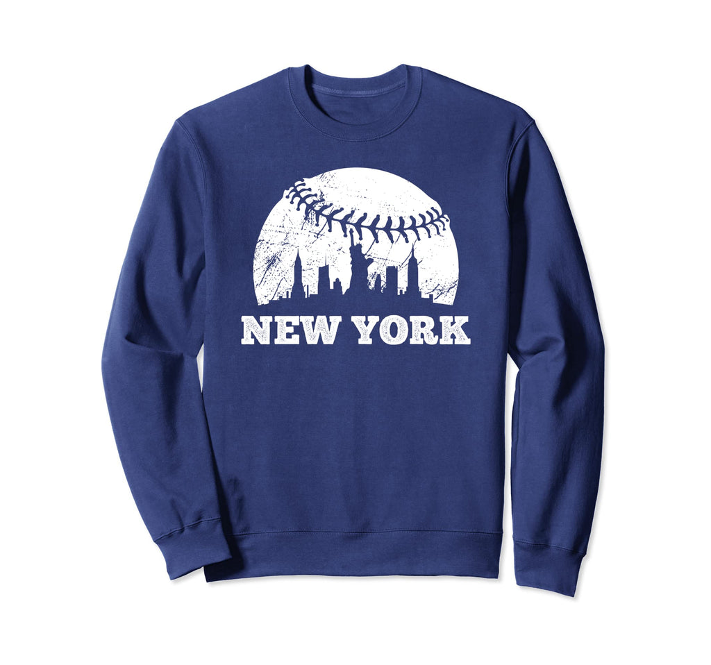 Distressed New York City Skyline Sweatshirt - Unique Graphic Men Women - T-Shirt, Sweatshirt, Hoodie