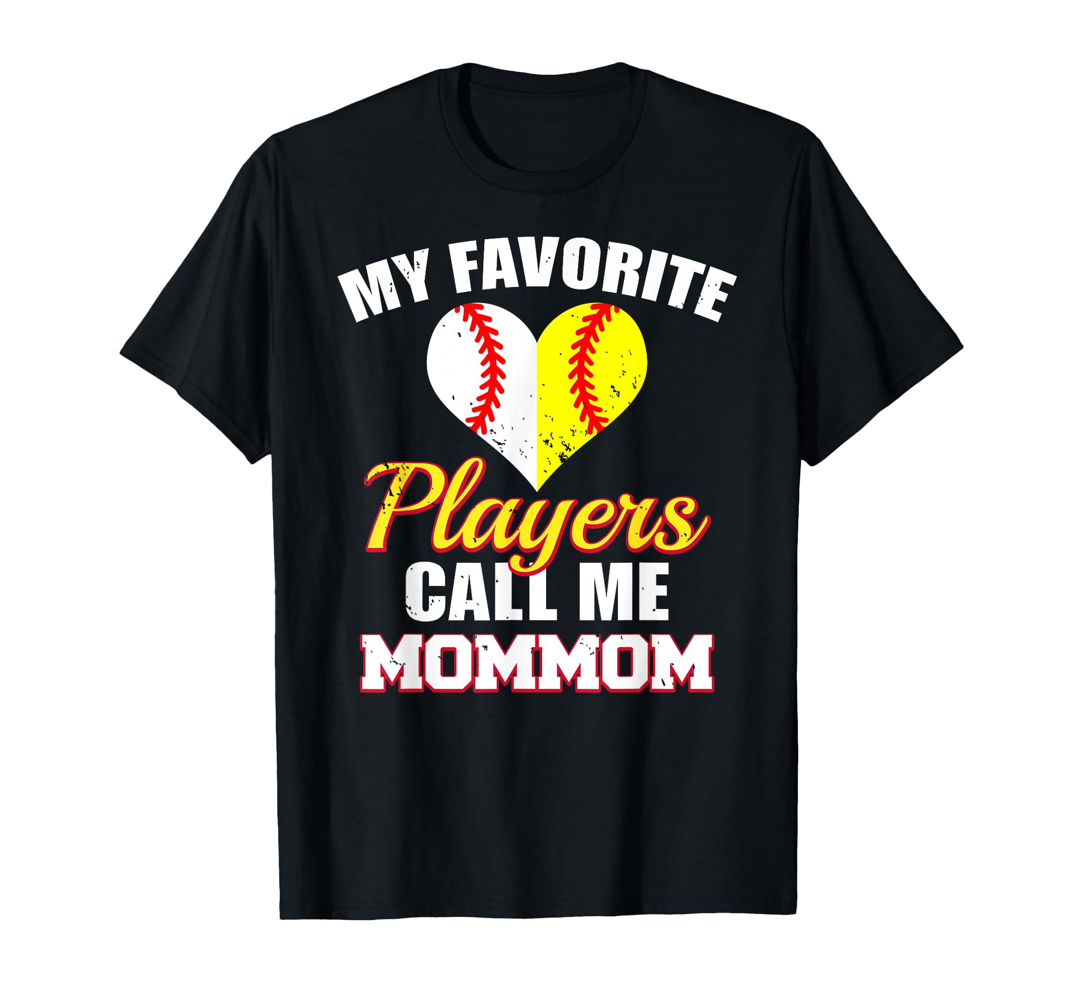 My Favorite Players Call Me Mommom T-Shirt - Minimalist Print Men Women - T-Shirt, Sweatshirt, Hoodie