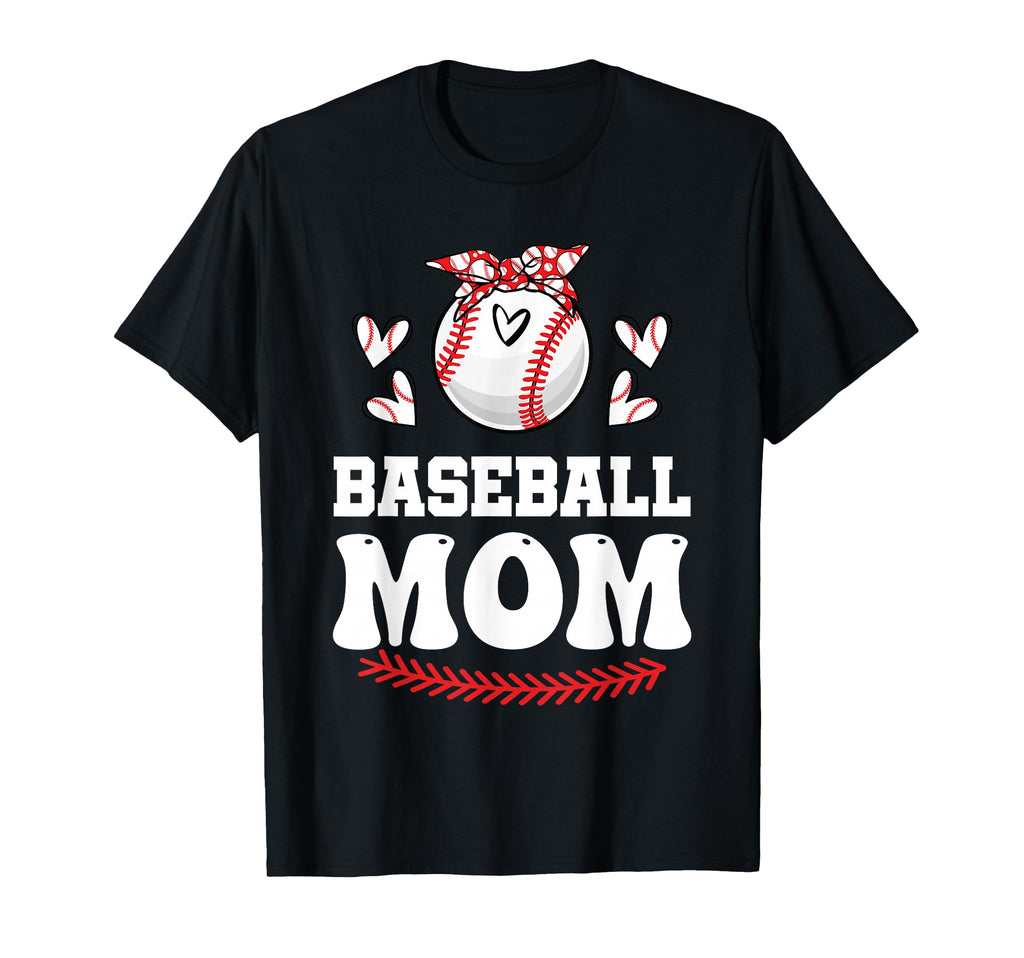 Baseball Mom Mama Baseball Mothers T-Shirt - Streetwear Style for Adults - T-Shirt, Sweatshirt, Hoodie