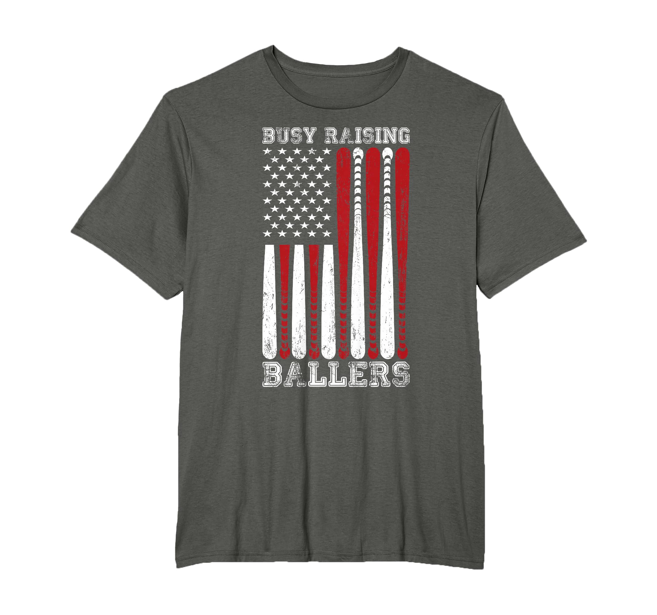 Funny Baseball Busy Raising Ballers T-Shirt - Trendy Graphic for Adults - T-Shirt, Sweatshirt, Hoodie