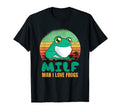 I Love Frogs Amphibian Sunset Funny T-Shirt - Minimalist Print for Adults - T-Shirt, Sweatshirt, Hoodie