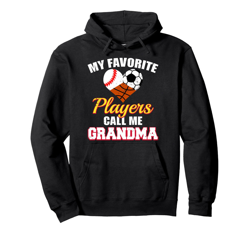 My Favorite Players Baseball Soccer Hoodie - Fun Novelty Design for Adults - T-Shirt, Sweatshirt, Hoodie
