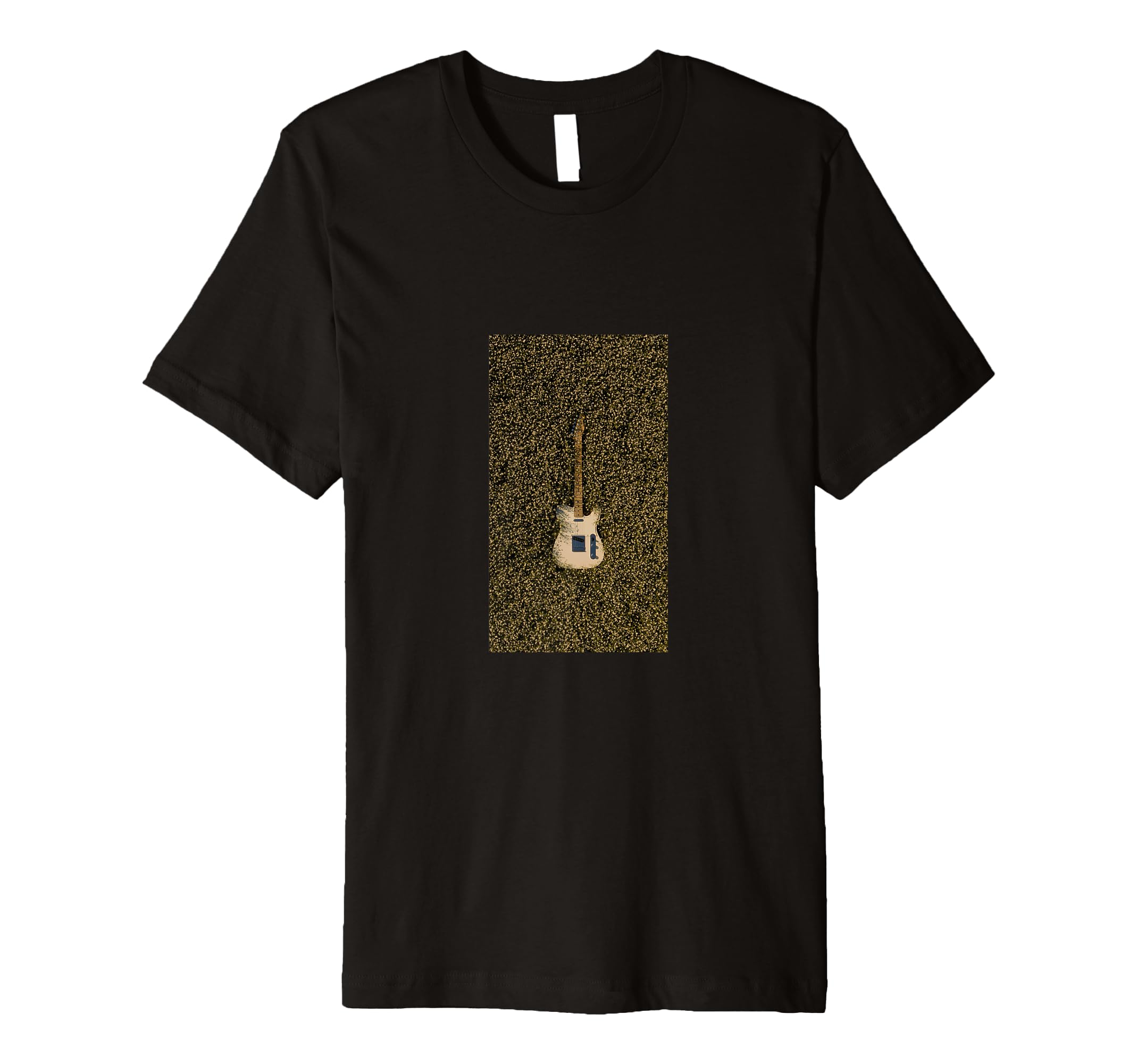 Rock Guitar Floral Music Vibes T-Shirt - Custom Art Print Men Women - T-Shirt, Sweatshirt, Hoodie