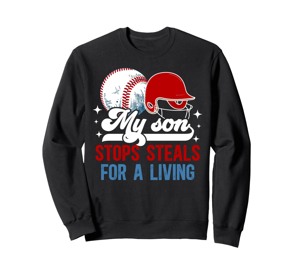Baseball Catcher Mom Proud Baseball Sweatshirt - Unique Graphic Men Women - T-Shirt, Sweatshirt, Hoodie