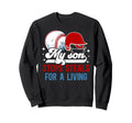 Baseball Catcher Mom Proud Baseball Sweatshirt - Unique Graphic Men Women - T-Shirt, Sweatshirt, Hoodie