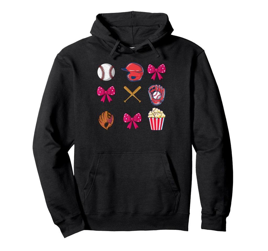 Baseball Mom Mama Mothers Day Hoodie - Casual Everyday Wear Unisex - T-Shirt, Sweatshirt, Hoodie