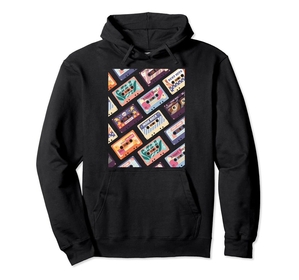 Cassette Mix Tape Hoodie - Minimalist Print Unisex - T-Shirt, Sweatshirt, Hoodie