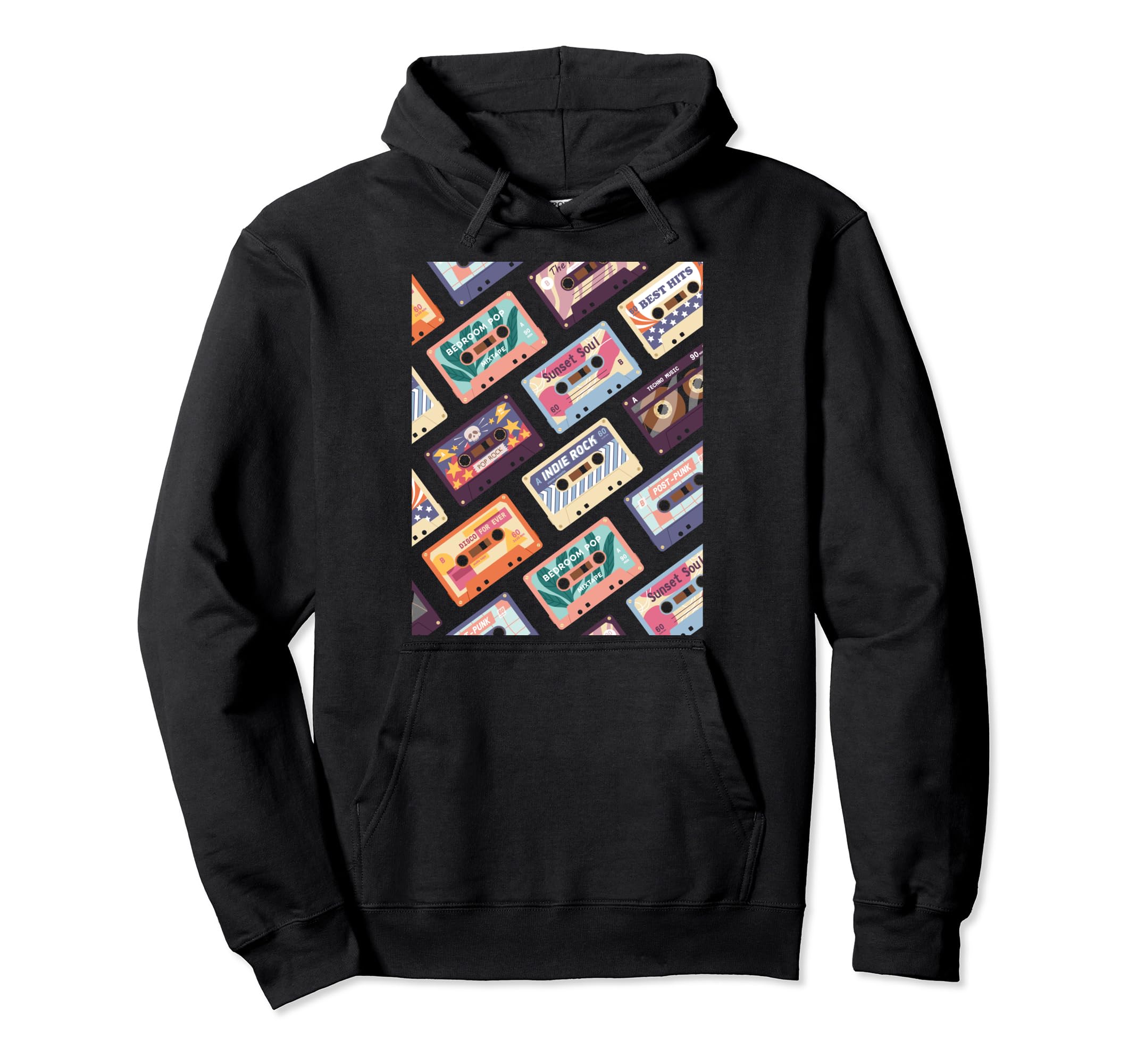 Cassette Mix Tape Hoodie - Minimalist Print Unisex - T-Shirt, Sweatshirt, Hoodie