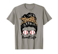 Aunt Life Messy Bun Hair Funny T-Shirt - Trendy Graphic for Adults - T-Shirt, Sweatshirt, Hoodie