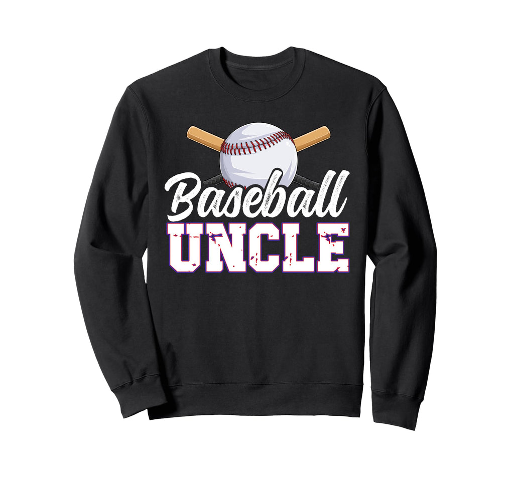 Baseball Uncle Baseball Player Sweatshirt - Minimalist Print Men Women - T-Shirt, Sweatshirt, Hoodie