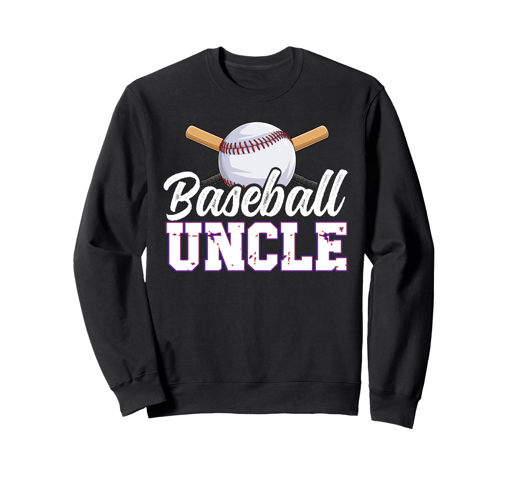 Baseball Uncle Baseball Player Sweatshirt - Minimalist Print Men Women - T-Shirt, Sweatshirt, Hoodie