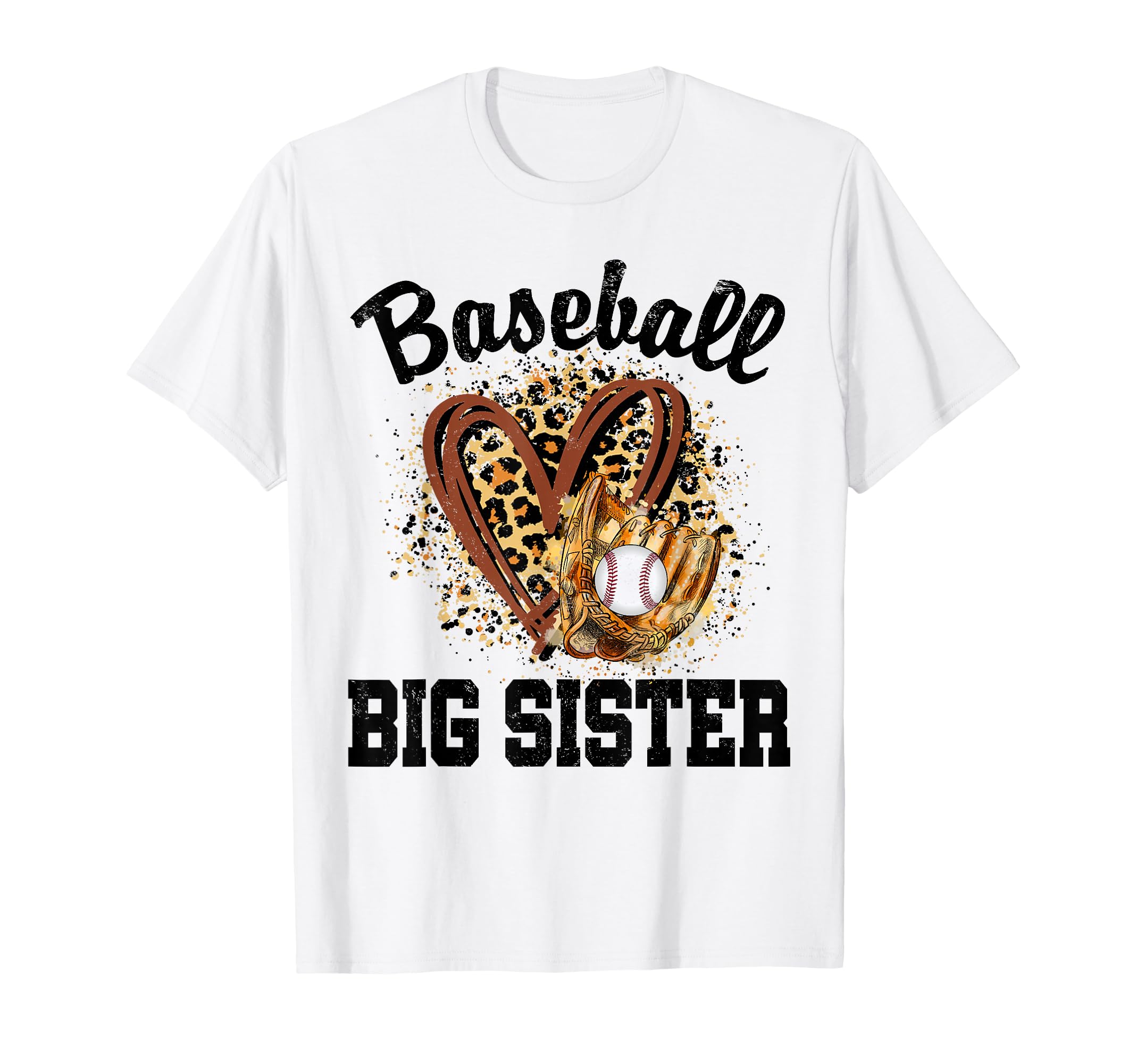 Leopard Heart Baseball Matching Sweatshirt - Aesthetic Graphic for Adults - T-Shirt, Sweatshirt, Hoodie