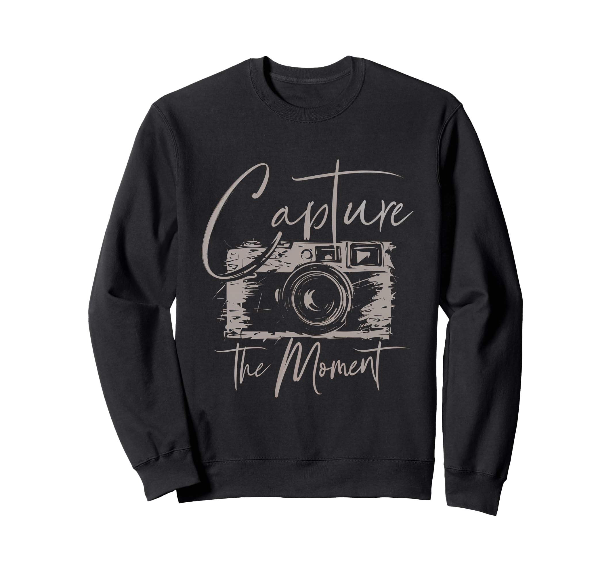 Capture Moment Photography Camera Sweatshirt - Casual Everyday Wear Unisex - T-Shirt, Sweatshirt, Hoodie