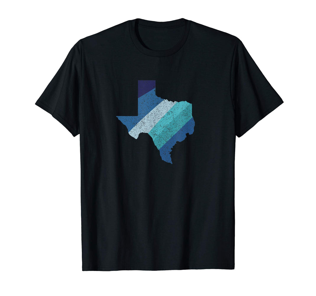 Texas Rainbow Outline Stripes T-Shirt - Custom Art Print Men Women - T-Shirt, Sweatshirt, Hoodie