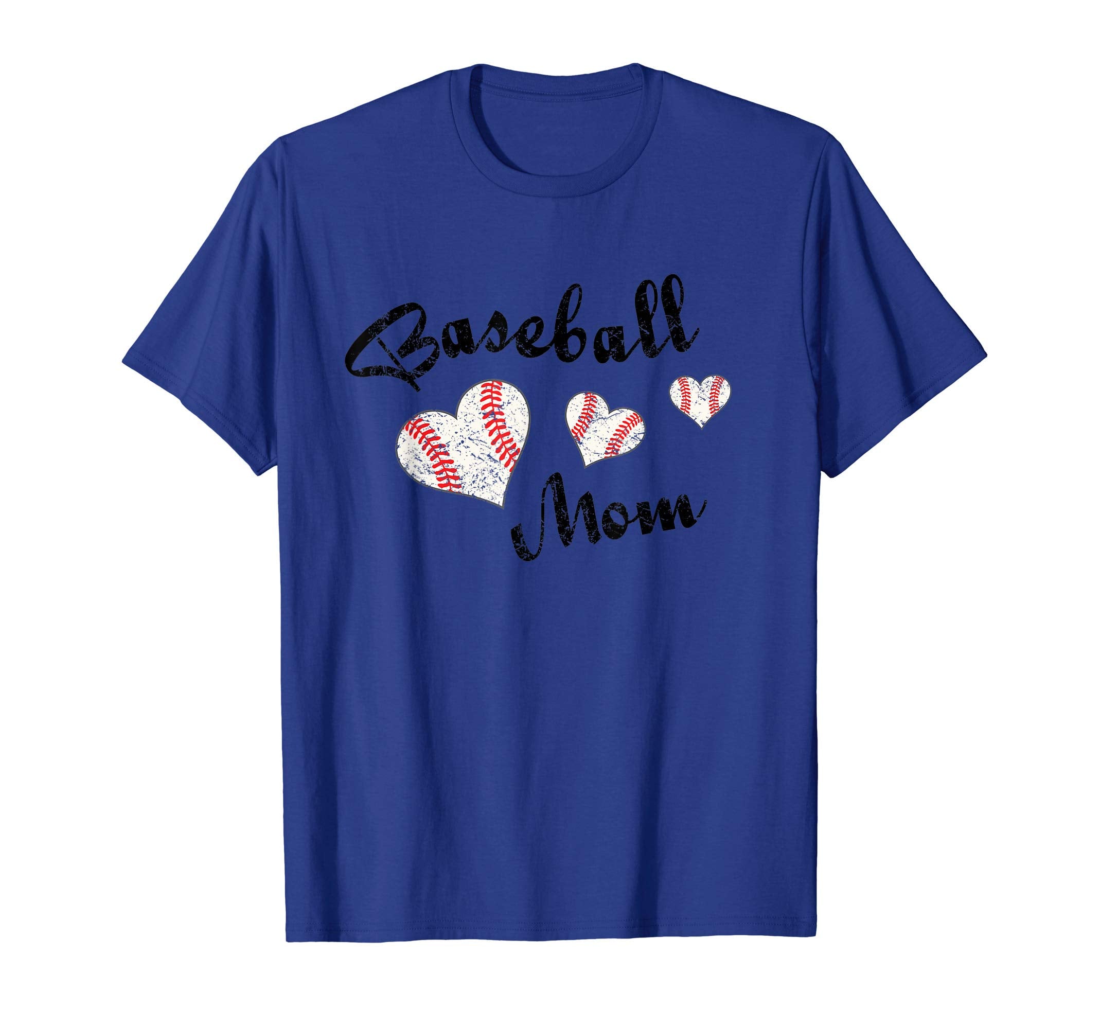 Baseball Mom Baseball Mom Hearts T-Shirt - Casual Everyday Wear Men Women - T-Shirt, Sweatshirt, Hoodie