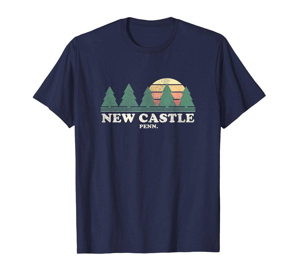 New Castle Pa Throwback 70S T-Shirt - Custom Art Print for Adults - T-Shirt, Sweatshirt, Hoodie