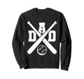 Baseball Dad Funny Sporty Sweatshirt - Minimalist Print for Adults - T-Shirt, Sweatshirt, Hoodie