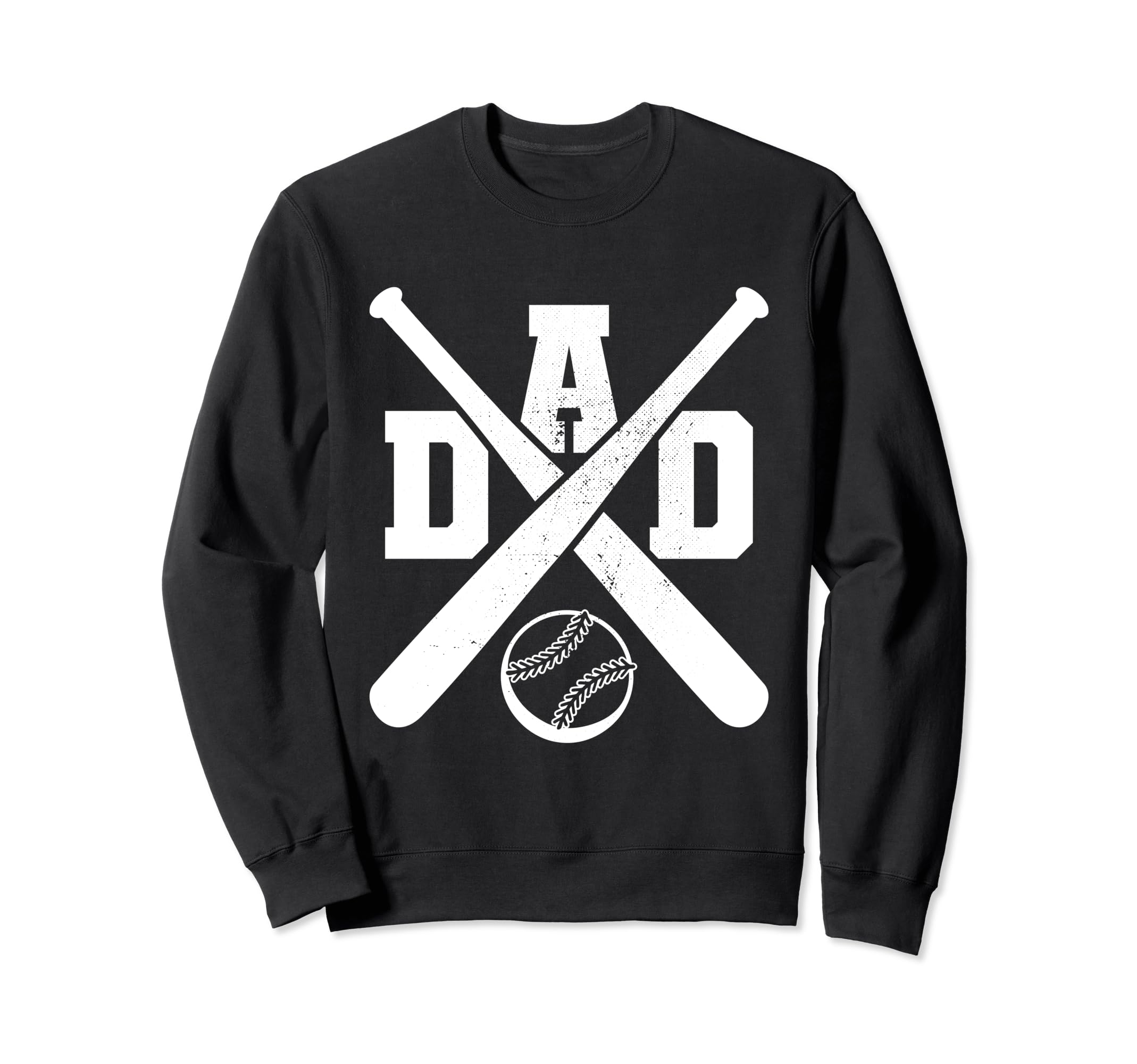 Baseball Dad Funny Sporty Sweatshirt - Minimalist Print for Adults - T-Shirt, Sweatshirt, Hoodie