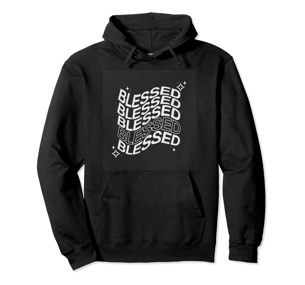 Blessed Y2K Aesthetic Wavy Trendy Hoodie - Trendy Graphic for Adults - T-Shirt, Sweatshirt, Hoodie
