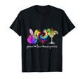 Peace Love Margaritas Tie Dye T-Shirt - Fun Novelty Design for Adults - T-Shirt, Sweatshirt, Hoodie