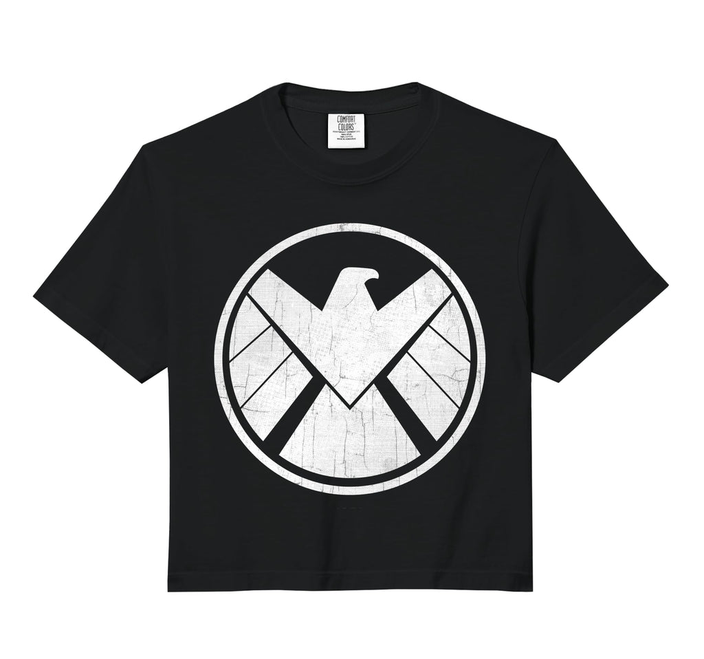 Marvel Agents S H I E L D Distressed Hoodie - Aesthetic Graphic Unisex - T-Shirt, Sweatshirt, Hoodie