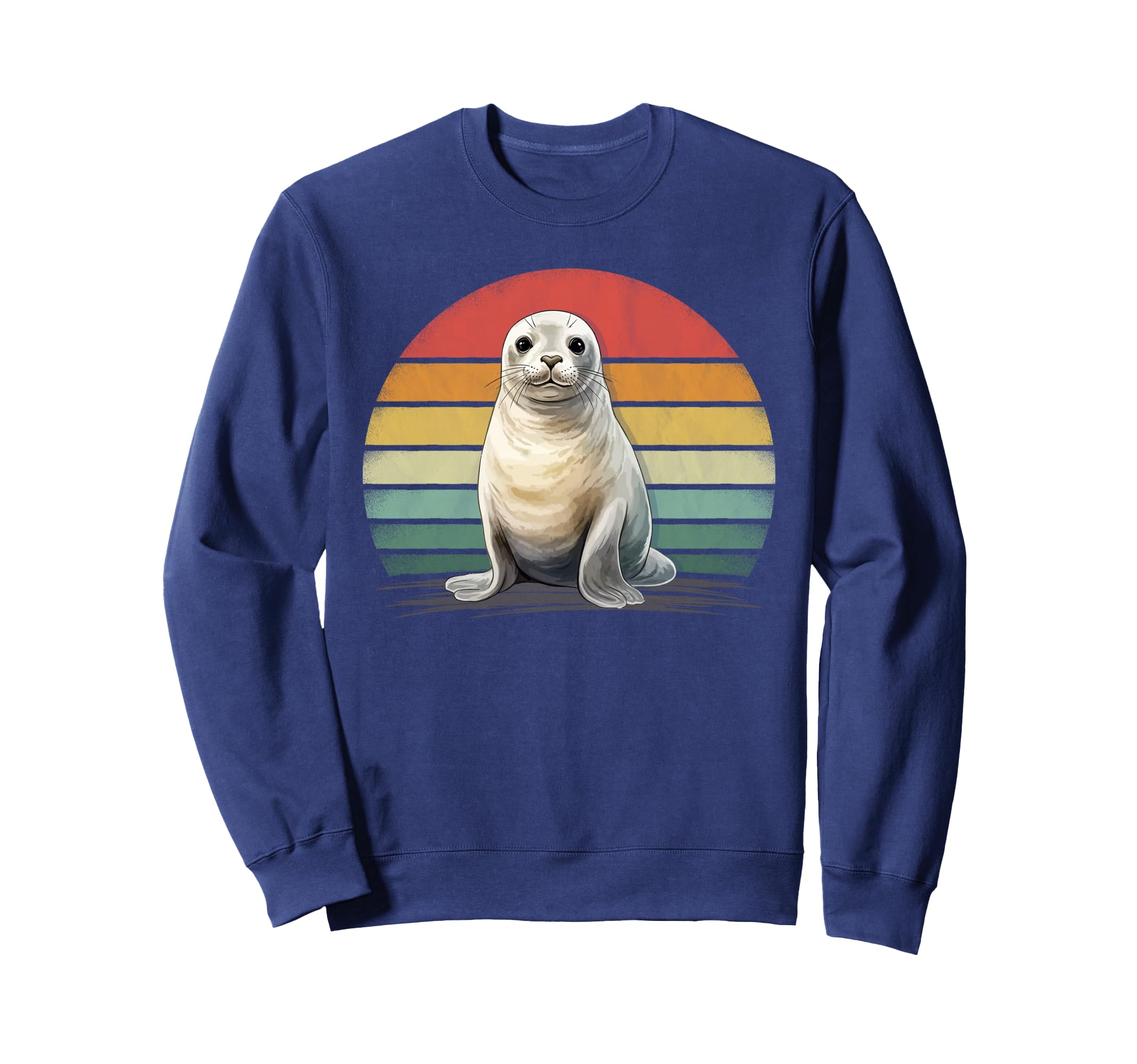 Seal Lover Distressed Seal Sweatshirt - Fun Novelty Design for Adults - T-Shirt, Sweatshirt, Hoodie