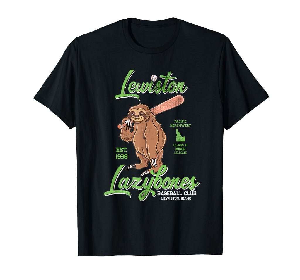 Lewiston Lazybones Minor League T-Shirt - Graphic Print for Adults - T-Shirt, Sweatshirt, Hoodie